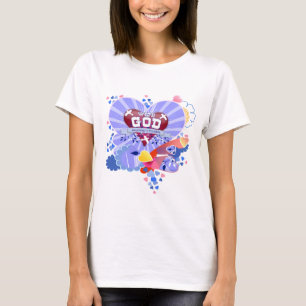 T-shirt Avec Dieu Coeurs