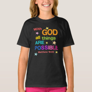 T-shirt Avec Dieu toutes les choses sont possibles Bible V