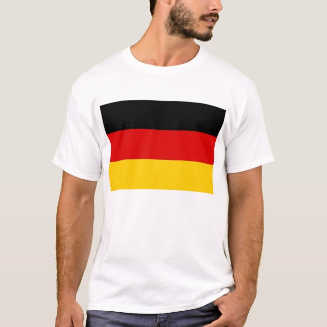 T-shirt avec drapeau de l'Allemagne (Devant)