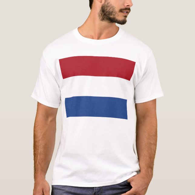 T-shirt avec drapeau de Pays-Bas (Devant)
