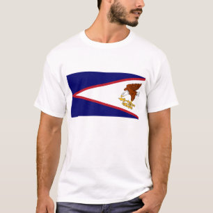 T-shirt avec drapeau des Samoa américaines USA
