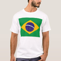 T-shirt avec drapeau du Brésil