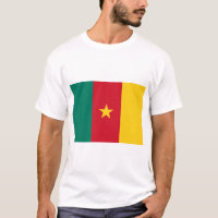 T-shirt avec drapeau du Cameroun