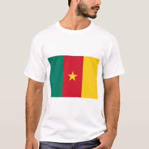 T-shirt avec drapeau du Cameroun