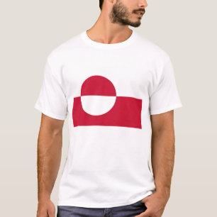 T-shirt avec drapeau du Groenland
