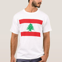 T-shirt avec drapeau du Liban