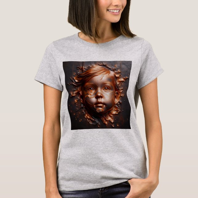 T-shirt Avec Expression Art -12 (Devant)