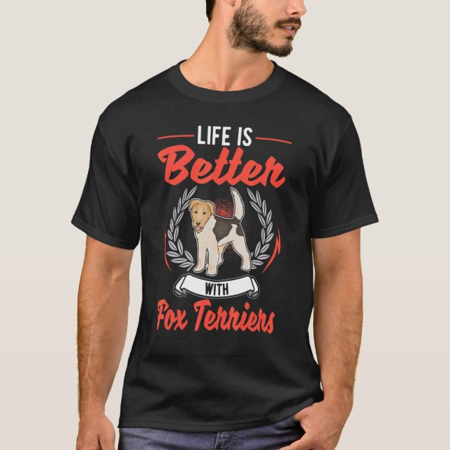T-shirt avec Fox Terriers (Devant)