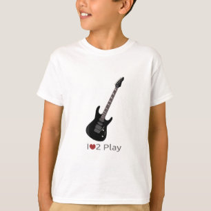 T-shirt avec illustration de guitare électrique