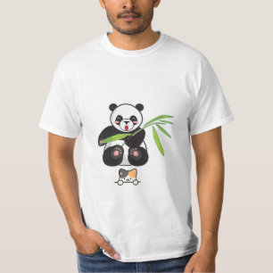 T-shirt avec joli design panda & chat