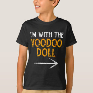 T-shirt avec le couple assorti de poupée vaudou Halloween