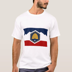 T-shirt avec le drapeau de l'Utah, États-Unis