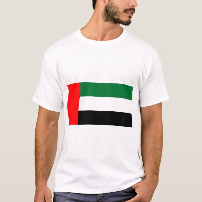 T-shirt avec le drapeau des Émirats Arabes Unis (Devant)