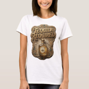 T-shirt avec le slogan Witty Gold TEQUILA OBLIGATO