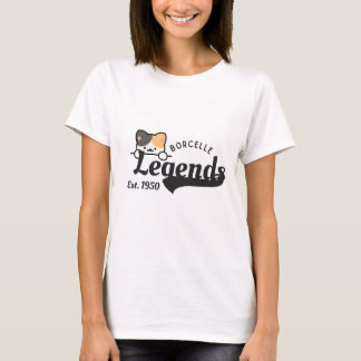 T-shirt avec légendes et design de chat mignon