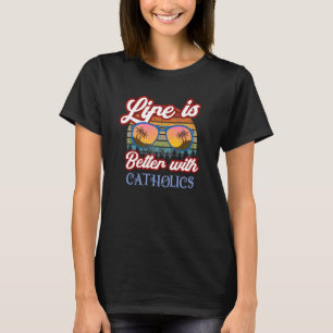 T-shirt avec les catholiques Prière catholique traditionne