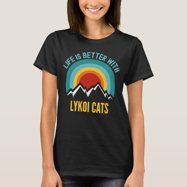 T-shirt Avec les chats Lykoi (Devant)