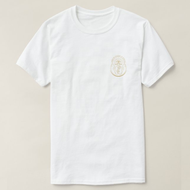 T-shirt avec logo or (Design devant)