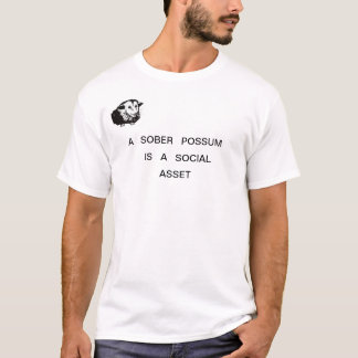 T-shirt avec l'opossum vigoureux