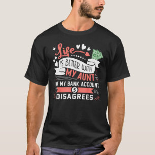T-shirt Avec Ma Tante Grande Tante Humour À La Nièce