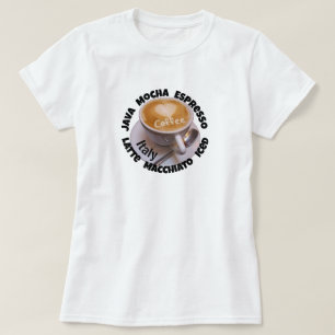 T-shirt avec mug à cappuccino Italie cœur d'amour