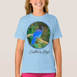T-shirt avec peinture originale de Geai de Steller