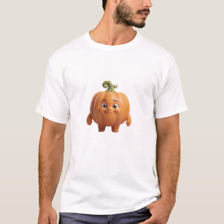 T-shirt avec personnage de citrouille 3D mignon et
