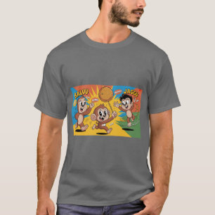 T-shirt avec personnage de dessin animé ludique