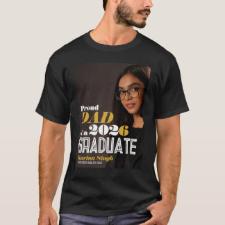 T-shirt avec photo de remise de diplôme pour papa 