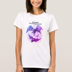T-shirt avec photo en couleur femme Possum Bats