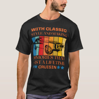 T-shirt avec rétro voiture classique