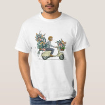 T-shirt avec scooter