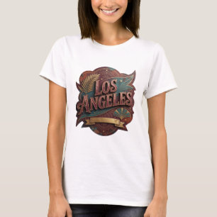 T-shirt avec slogan LOS ANGELES Catchy Gold