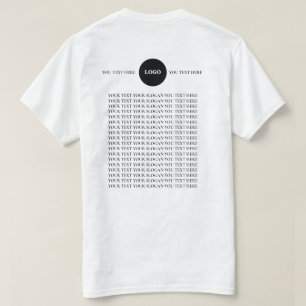 T-Shirt avec texte de logo personnalisé