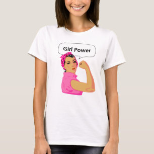 T-Shirt avec texte modifiable Girl Power