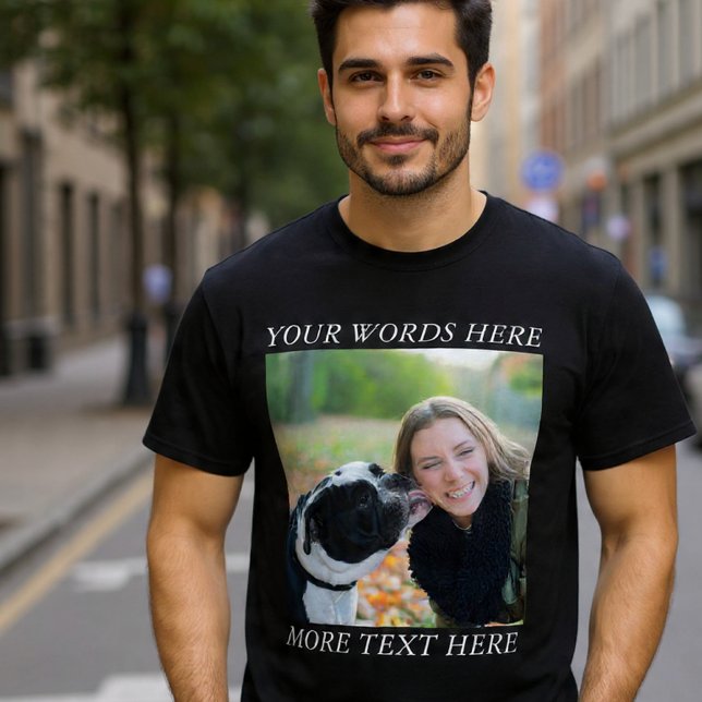T-Shirt avec Texte Personnalisé et Téléchargement  (Créateur téléchargé)