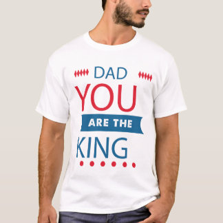 T-shirt avec typographie « Papa, tu es le roi »