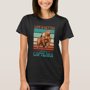 T-shirt Avec un capybara bodybuilder fitness