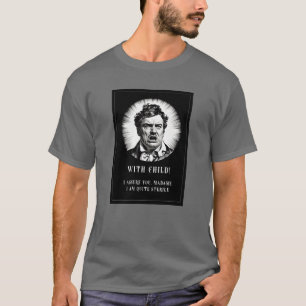 T-shirt Avec un enfant ? - Grossesse d'Humour sec