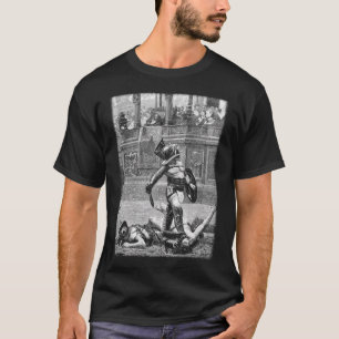 T-shirt Avec Un Gladiateur Verso Ro De Police À Pouce Tour