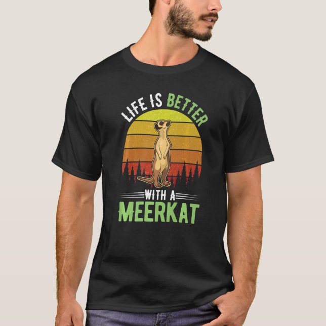 T-shirt avec un Meerkat (Devant)