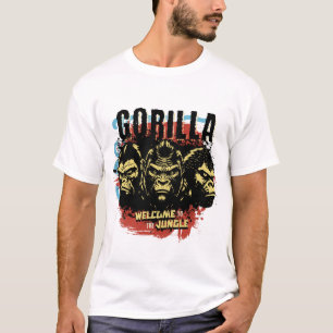 T-shirt avec un motif de gorille imposant