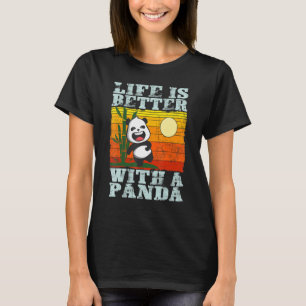 T-shirt Avec un ours panda Animal Rétro 3
