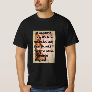 T-shirt avec un poème dément