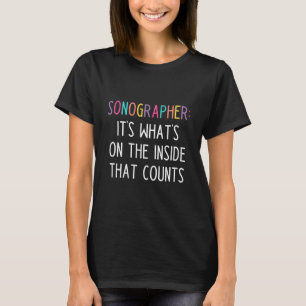 T-shirt avec un slogan drôle de sonographe
