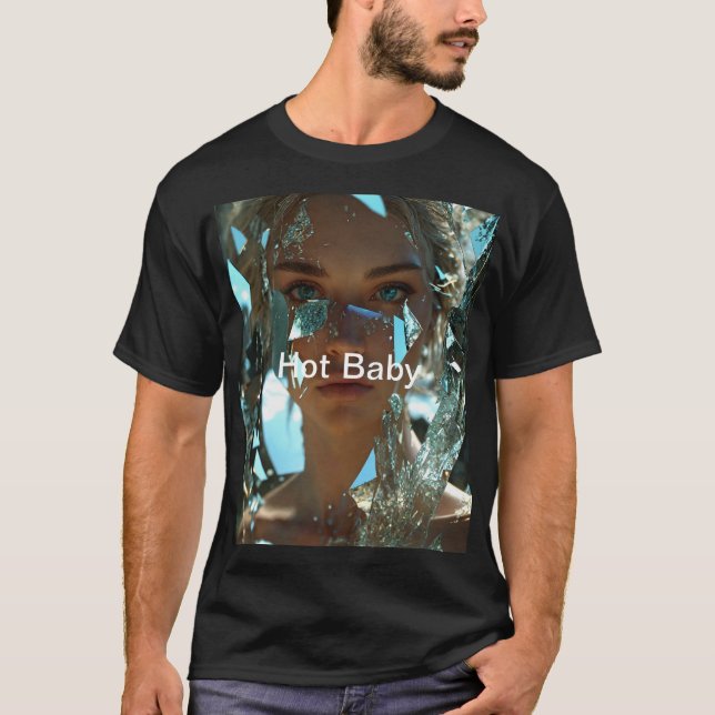 T-shirt avec visage de petite amie (Devant)