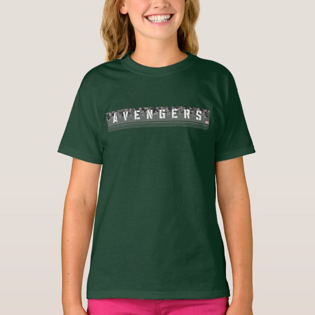 T-shirt Avengers | Avengers Assemblés Motif Camouflage (Devant)