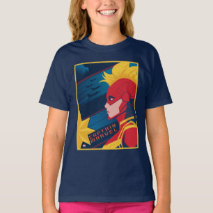 T-shirt Avengers   Captian Marvel Profil d'art dans l'espa