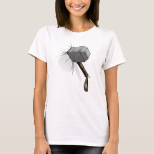 T-shirt Avengers Classiques Le Marteau de Thor Frappa