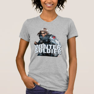 T-shirt Avengers Classiques Winter Soldier dans la neige